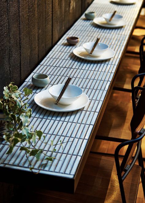 Tiled Table Top, Sichuan Noodles, Tile Table Top, Tiled Table, Bar Terrace, Newtown Sydney, Restaurant In Paris, Mark Henry, The Noodle