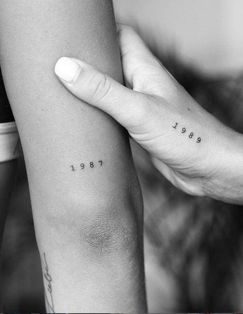 Small Words Tattoo, Word Tattoo Ideas, Date Tattoos, Word Tattoo, Number Tattoos, Petite Tattoos, Red Tattoos, Discreet Tattoos, Dainty Tattoos