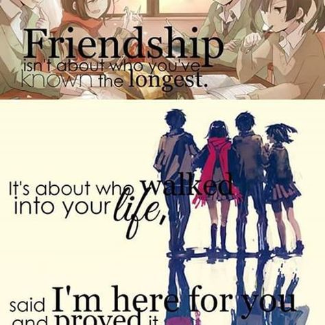 Anime Quotes About Friendship 12 Anime Quotes About Friendship, Friendship Images, Anime Friendship, Anime Quotes Inspirational, Happy Friendship Day, Quotes Indonesia, Friend Anime, Super Quotes, Trendy Quotes