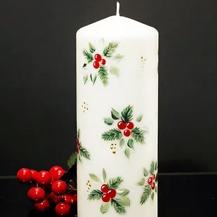 Winter Candle Painting, Wax Painted Candles Diy, Painting On Candles Easy Diy, Diy Painted Candles, Painted Candles Diy, Christmas Candles Painting, Painting Candles Diy, Drawing On Candles, Christmas Painted Candles