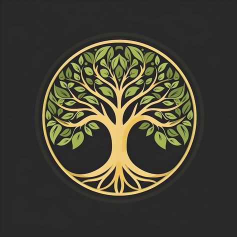 Photo beautiful tree of life digital art... | Premium Photo #Freepik #photo Tree Of Life Logo, Cloisonne Art, Tree Symbol, Logo Tree, Hotel Business, World Tree, Tree Of Life Symbol, Wall Art Diy Paint, Tree Vector