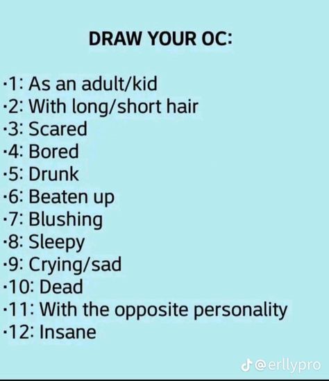 Draw Your Oc, Character Design Cartoon, Character Design Challenge, Drawing Ideas List, Art Style Challenge, Výtvarné Reference, Creative Drawing Prompts, Oc Drawings, Idee Cosplay