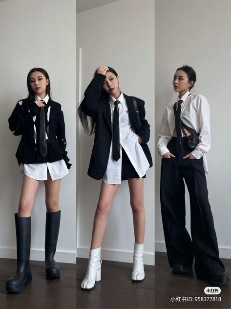 Cargo Pants With Boots Outfit, Kpop Concert Outfit, Concert Fits, Elegante Casual, Mode Inspo, Inspired Outfits, 가을 패션, Edgy Outfits, Kpop Outfits