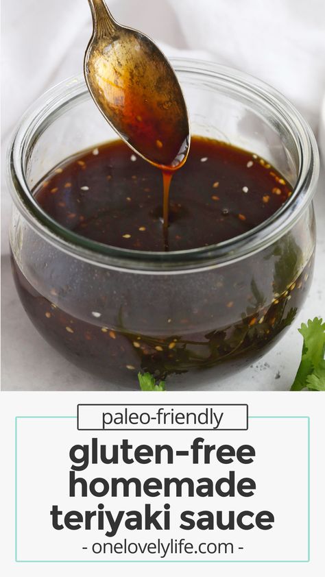 Gluten Free Teriyaki Sauce Recipe, Gluten Free Stir Fry Sauce, Vegan Teriyaki Sauce, Gluten Free Teriyaki Sauce, Gluten Free Stir Fry, Gluten Free Chinese, Gluten Free Sauces, Paleo Sauces, Teriyaki Sauce Recipe