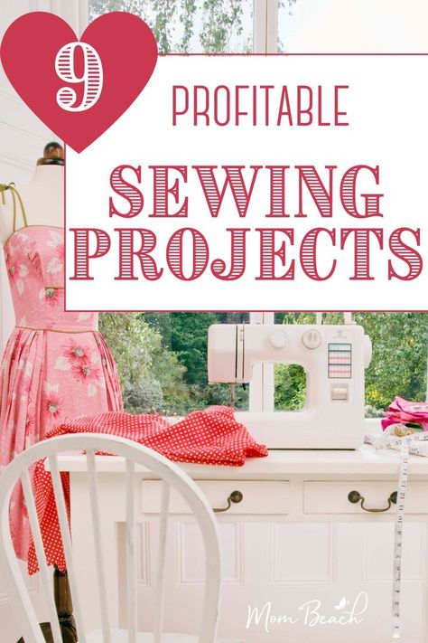 Make money online with your sewing machine with these 9 sewing project ideas! Quick Useful Sewing Projects, Easy Sewing Projects To Sell Diy Ideas, Sew To Sell Make Money, Things To Sew And Sell On Etsy, Sewing Ideas For Selling, Sewing For Money Ideas, Sewing For Money, Sewing Projects For Craft Shows, Sewing Chicken Projects