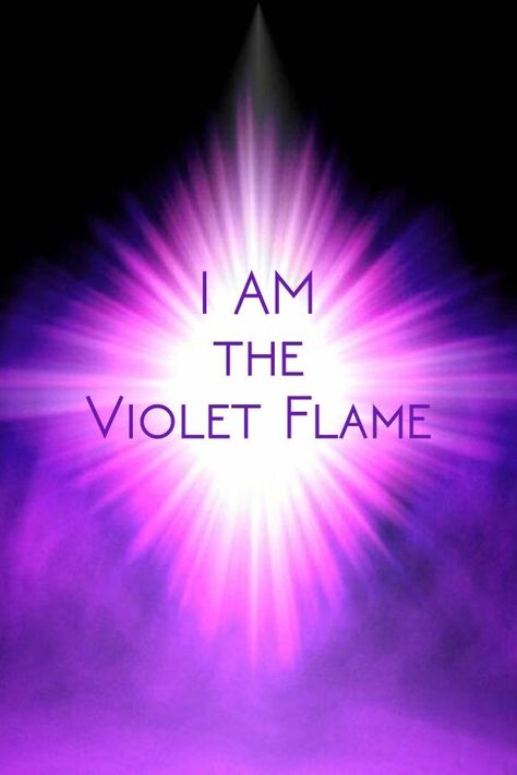 Picture of the violet flame including the affirmation "I AM the Violet Flame" Purple Meaning, Spirit Messages, Violet Flame, Metaphysical Spirituality, Universe Quotes, Energy Healing Reiki, I Am Affirmations, Journal Writing Prompts, Special Words