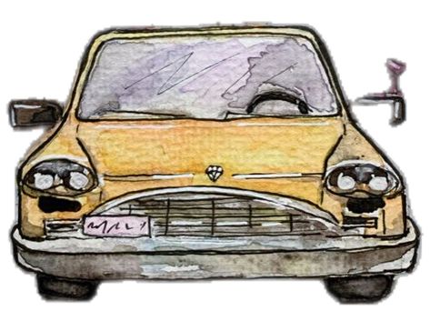 Taxi Drawing, Yellow Taxi, Travel Drawing, City Life, Drawing Inspiration, Art Drawing, Collage, Yellow, Drawings