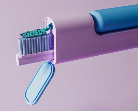 This ‘Blue Pill’ will get you shiny teeth on the go | Yanko Design Quip Toothbrush, Shiny Teeth, Toothbrush Design, Cmf Design, Beautiful Butterfly Photography, Blue Pill, Travel Toothbrush, Guessing Games, Whitening Toothpaste