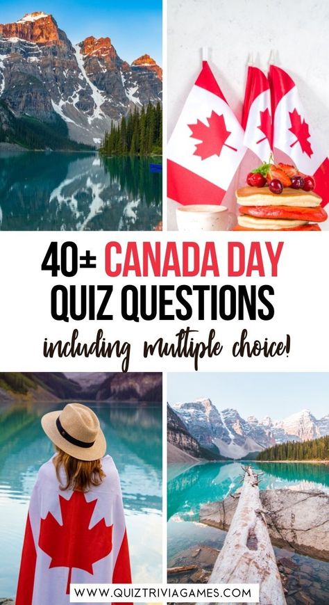 Canada Day Celebration Ideas, Canada Day Games For Adults, Canada Day Games For Kids, Canada Day Games, Facts About Canada, Canada Day Party, About Canada, Capital Of Canada, Knowledge Quiz