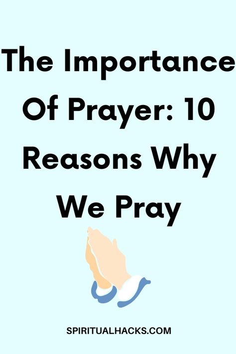 As believers, we cannot overlook the importance of prayer in our lives to build our faith. To understand more reasons why prayer is important, read on. Psr Activities, What Is Prayer, Christian Advice, Womens Bible, Prayer Of Praise, Importance Of Prayer, Children Ministry, Types Of Prayer, Effective Prayer