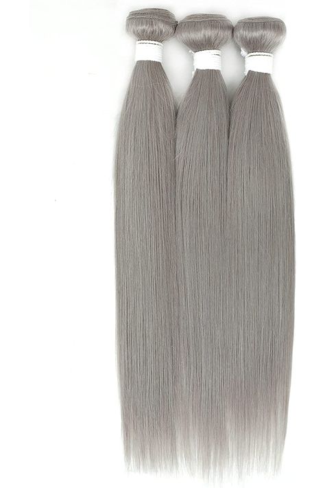 Brazilian Straight Grey Hair Bundle (18inch,1PC) 100% Human Hair Weave Bundles 9A Remy Human Hair Weft Extension For Women Straight Grey Hair, Sew In, Hairstyles Ideas, Hair Weft, Hair Weave, Grey Hair, Remy Human Hair, Hair Bundles, 100 Human Hair