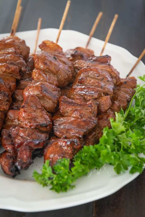 Filipino Pork Barbecue Recipe, Pork Riblets, Barbeque Pork, Pork Barbecue, Barbecue Recipe, Pork Marinade, Barbeque Recipes, Barbecue Sauce Recipes, Filipino Foods