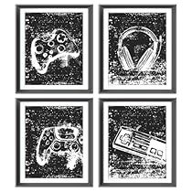 Video Game Decorations, Boys Gaming Room, Game Decorations, Black And White Video, Gamer Art, White Video, Gamer Boys, Gaming Poster, Video Game Decor