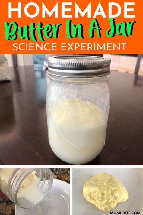 Homemade Butter In A Jar, Butter In A Jar, Jar Butter, Edible Science, Butter Recipes Homemade, Diy Butter, Making Butter, Flavored Butter, Baby Food Jars