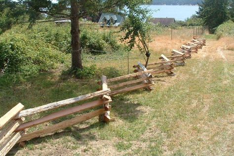 Log Fence, Post And Rail Fence, Ranch Fencing, Landscape Timbers, Split Rail Fence, Country Fences, Cedar Posts, Woodland House, Horse Fencing