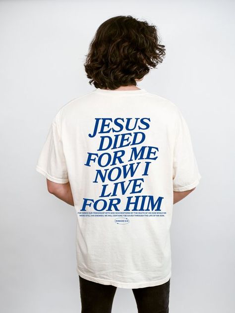 Beautiful fit love it! Cool Christian Shirts, Jesus T Shirt, Church Tshirt Designs, Jesus T Shirts, Church Shirt Designs, Bible Verse Faith, Christian Clothing Brand, Christian Tee Shirts, Christian Graphic Tees