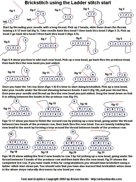 Ladder start for brick stitch base row Brick Stitch Tutorial, Seed Bead Tutorials, Anting Manik, Seed Bead Jewelry Patterns, Beaded Earrings Tutorials, Brick Stitch Earrings, Ladder Stitch, Seed Bead Patterns, Beading Techniques