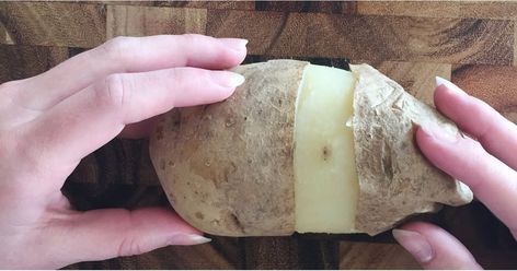 Easy Way to Peel Potatoes | POPSUGAR Food Peel Potatoes Easy, Taco Bell Crunchwrap Supreme, Taco Bell Crunchwrap, Popsugar Food, Making Mashed Potatoes, Cooking Hacks, Thanksgiving Food, Dinner Entrees, Potato Skins