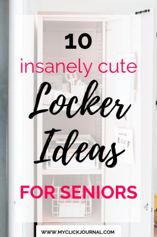 10 Cute Locker Ideas for Seniors | Locker Decor and Organization Inspo for your senior year of high school, with school supplies for lockers Fun Locker Decorations, Teen Locker Ideas, Tall Locker Ideas, Fun Locker Ideas, High School Locker Decorations, Boho Locker Ideas, Senior Locker Ideas, Cute Locker Ideas For High School, Locker Poster Ideas