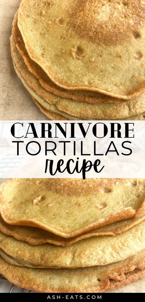 These carnivore tortillas have 4 simple ingredients and are also filled with fat! Pair them with a fatty spread, and these carnivore tortillas are keto friendly! This healthy tortilla recipe makes carnivore tortillas that are delicious and satisfying. Made with only pork, ghee, eggs, and salt, these carnivore tortillas are nutrient dense and will fill you up with energy. #carnivore #carnivoretortillas #healthytortillas #keto #paleo Zero Carb Recipes, Carnivore Meals, Healthy Taco Recipes, Healthy Pork Recipes, Carnivore Diet Recipes, Zero Carb Foods, Healthy Taco, Animal Based Diet, Healthy Pork