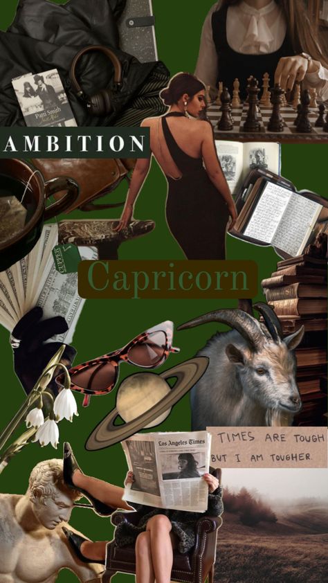 Capricorn Aesthetic Collage Capricorn + Core + Aesthetic, Capricorn Core, Venus In Capricorn, Capricorn Aesthetic, Capricorn Rising, + Core + Aesthetic, Aesthetic Collage, Boss Babe, Zodiac Signs