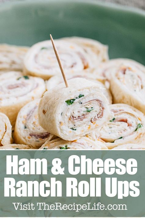 Ranch Roll Ups, Pinwheel Appetizers Cream Cheese, Tortilla Pinwheels Recipe, Ham And Cheese Roll Ups, Wraps Recipes Easy, Cream Cheese Pinwheels, Ham And Cheese Pinwheels, Cream Cheese Roll Up, Pinwheel Sandwiches