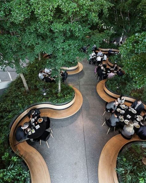 Urban Landscape Design, Public Space Design, Landscape Architecture Design, Green Architecture, Outdoor Restaurant, Parking Design, Cafe Design, Urban Landscape, Design Layout