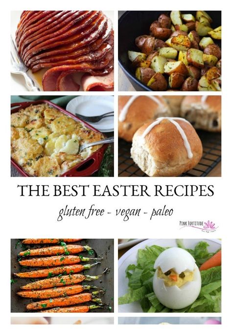 The Best Easter Recipes - Gluten Free, Vegan and Paleo - Pink Fortitude, LLC Brunch Ideas Gluten Free, Dinner Ideas Gluten Free, Best Easter Recipes, Easter Brunch Ideas, Easter Dinner Ideas, Gluten Free Easter, Christmas Brunch Recipes, Recipes Easter, Vegan Easter