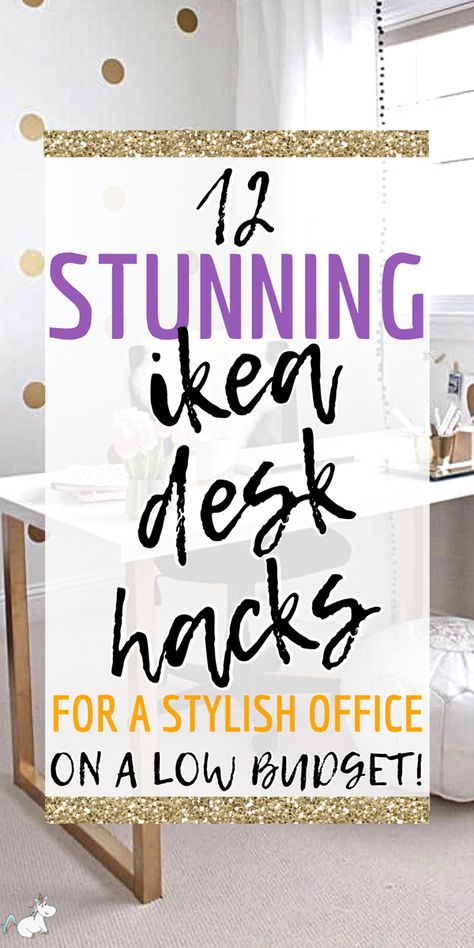 Ikea Desk Hacks For a Stunning Home Office #ikeahack #homeoffice #homeofficeideas #ikeahacks Ikea Hacks Craft Room Work Table, Walmart Desk Makeover, Home Office Ideas Ikea Hacks, Clear Desk Office Ideas, Multiple Computer Desk Ideas, Ikea Bookcase Desk Hack, Ikea Table Top Desk Hack, Ikea Offices, Desk Configuration Office