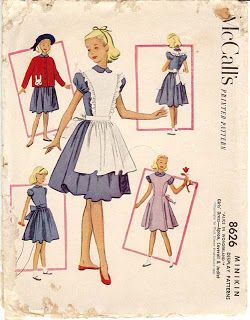 Vintage Disney Alice in Wonderland: A New Discovery - McCall's Alice Sewing Pattern - Minikin Display Pattern Alice In Wonderland Doll, Alice In Wonderland Dress, Wonderland Dress, Alice In Wonderland Costume, Alice's Adventures In Wonderland, Disney Alice In Wonderland, Wonderland Costumes, Mccalls Sewing Patterns, Aprons Vintage