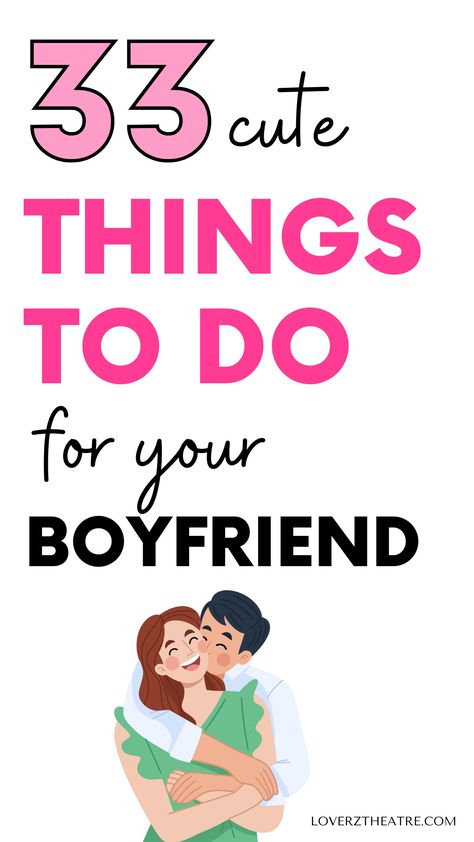 The best way to show your boyfriend how much you love him is to do things that show him that he is important to you. This is why I have compiled these 33 cute things to do for your boyfriend that will melt his heart. Whether you are looking for romantic things to do for your boyfriend at home, or things to do for your boyfriend to make him feel special, these are the little things that matters to him Cute Ideas For Boyfriend Just Because, Things To Do To Show Him You Love Him, Bf Ideas Relationships, Small Things For Boyfriend, Gifts For A New Boyfriend, Simple Gifts To Get Your Boyfriend, Free Things To Do For Your Boyfriend, Cute Handcraft Gifts For Boyfriend, Boyfriend Surprise Ideas Just Because