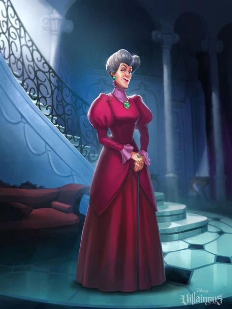 ArtStation - Disney Villanous - Lady Tremaine, Marisa Oh Cinderella 1950, Lady Tremaine, Cinderella Art, Rapunzel Costume, Evil Disney, Disney Silhouettes, Dark Disney, Disney Artwork, Pinturas Disney