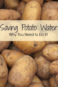 Potato Water, Gf Meals, Health Living, Cooking Hacks, Food Info, Peeling Potatoes, Neat Ideas, Potato Dishes, Kitchen Tips