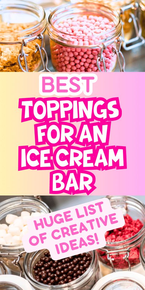 How To Throw An Ice Cream Sundae Party Ice Cream Party Bar Ideas, Ice Cream Station Ideas Sundae Bar, Ice Cream Buffet Table, Ice Cream Birthday Party Theme Food Ideas, I E Cream Bar Ideas, Ice Cream Parties Ideas, Ice Cream Catering Ideas, Ice Cream Bar Toppings Ideas, Ice Sundae Bar Ideas