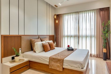 Bedroom Mdf Design, Backside Window Bed Design, Back Boards For Beds, Bed Back Design Simple, Indian Bedroom Design Interiors, Bed Design With Headboard, Simple Bedroom Design Modern, Indian Bed Design, Modern Indian Bedroom Design