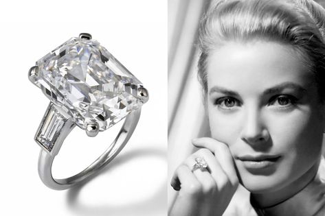 Grace Kelly’s Engagement Rings I VRAI Grace Kelly Ring Engagement, Grace Kelly Ring, Grace Kelly Wedding Ring, Grace Kelly Engagement Ring, Blake Lively Engagement Ring, Most Expensive Engagement Ring, Famous Engagement Rings, Grace Kelly Wedding, Expensive Engagement Rings