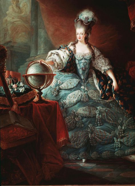 Portrait of Marie Antoinette, by Jean-Baptiste Gautier-Dagoty, 1775, Palace of Versailles, France. Marie Antoinette Portrait, Rose Bertin, Marie Antoinette Dresses, Fashion History Timeline, Antoinette Dress, Royal Diamond, French History, French Fashion Designers, French Culture