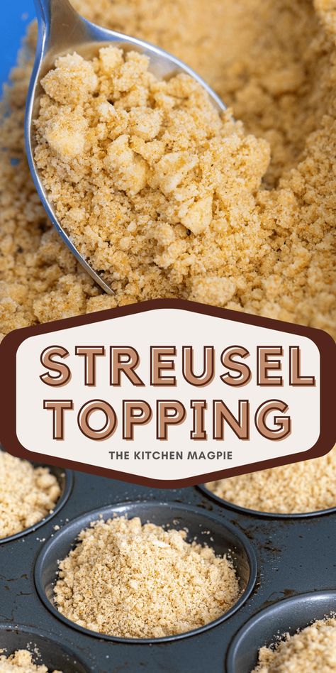 Streusel Topping Crumb Cake Topping Recipe, Strussel Topping, Strudel Topping, Crumb Cake Topping, Streusel Topping For Muffins, Streusel Topping Recipe, Brioche Donuts, Air Fryer Recipes Appetizers, Cherry Muffins