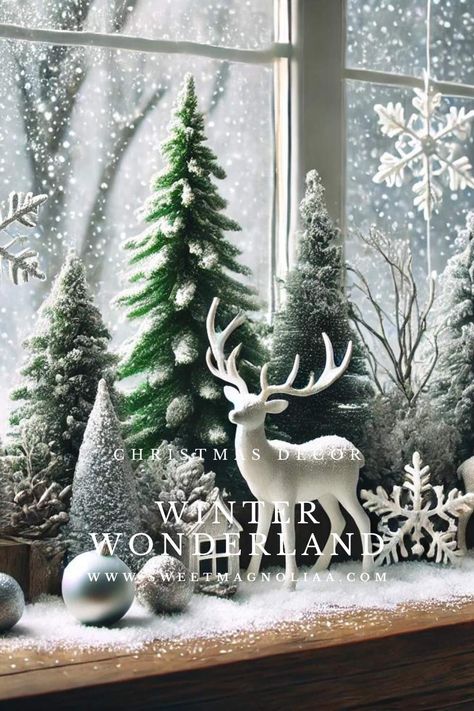 Winter Wonderland Decorations for Christmas: Your Ultimate DIY Guide - Sweet Magnoliaa Snowflake Theme Christmas Decor, Whimsical Winter Wonderland, Winter Wonderland Christmas Decorations Diy, Enchanted Christmas Decor, Christmas Hotel Decorations, Winter Wonderland Theme Decorations, Winter Wonderland Decorations Christmas, Winter Wonderland Gala, Christmas Winter Wonderland Theme