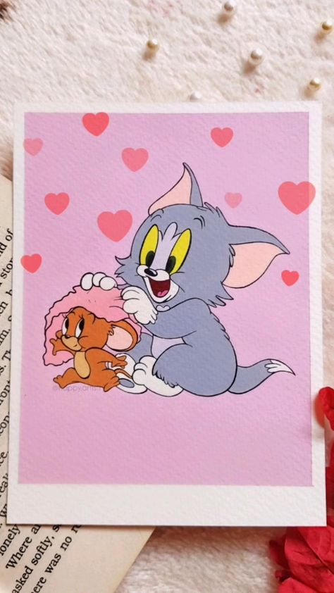 Polaroid Painting, Tom Et Jerry, Disney Canvas Art, Disney Canvas, Canvas Aesthetic, Disney Paintings, Trippy Painting, Hippie Painting, Disney Art Drawings