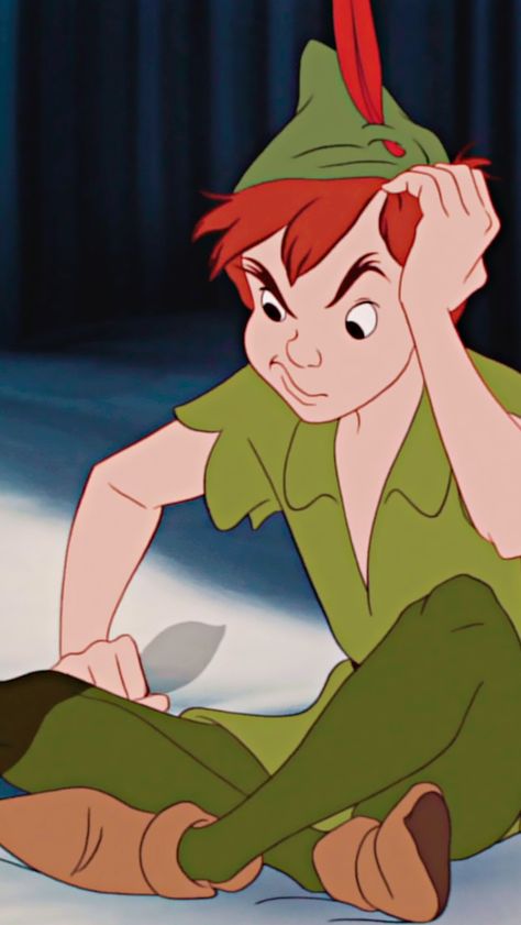 Peter Pan is the last featured animation production by RKO before Buena Vista Pictures. Also, Disney's Nine Old Men all work on the production and animation. "Can't get this darn shadow to stick!" Peter Pan Wallpaper, Peter Pan 1953, Peter Pan Disney, Peter Pan And Tinkerbell, Images Disney, Wallpaper Iphone Disney, Pinturas Disney, Disney Memes, To Infinity And Beyond