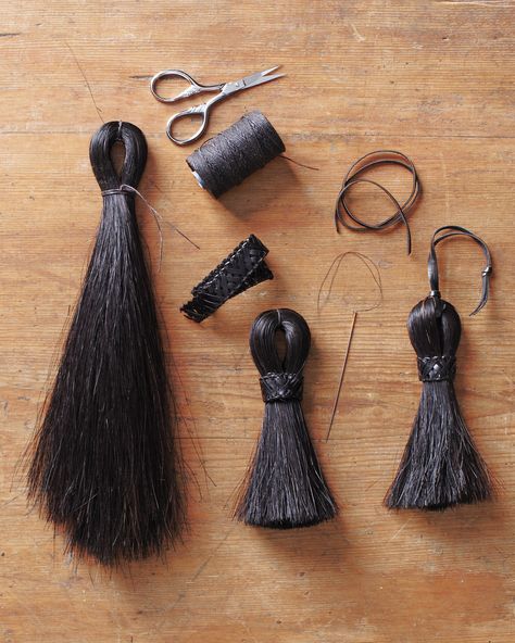 The Best Handmade Gift Ideas from Martha's Farm Hair Pendant, Horse Hair Braiding, Horse Hair Tassels, Hair Keepsake, Horse Hair Bracelet, Horse Memorial, Horse Hair Jewelry, Hair Projects, Western Crafts