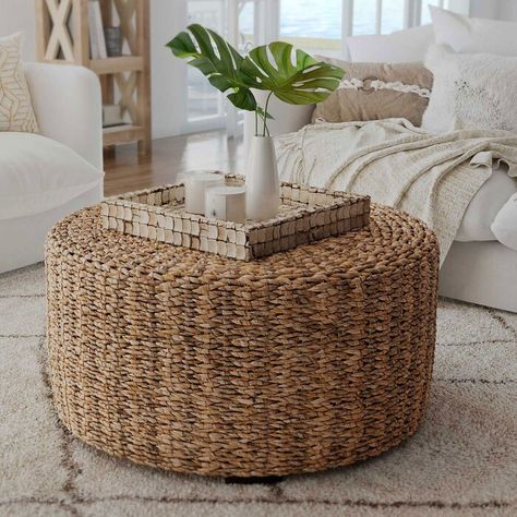 Beachcrest Home Burlison 4 Legs Coffee Table | Wayfair Comfy Sectional, Wicker Coffee Table, Round Wood Coffee Table, Solid Coffee Table, Rattan Coffee Table, Table Cafe, Coffee Table Wayfair, Beachcrest Home, Wood Rounds