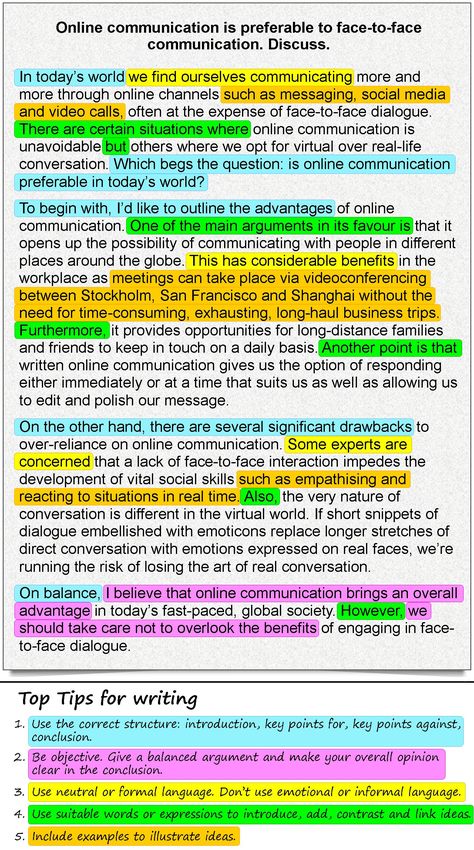 A for and against essay about online communication | LearnEnglish Teens - British Council For And Against Essay Example, Discussion Board Responses, How To Write Literature Answers, For And Against Essay, Phd Dissertation, Ielts Writing Task 2, Essay Writing Examples, Tatabahasa Inggeris, Improve Writing Skills