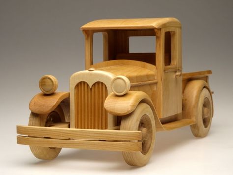 Wooden Toy Plans, Woodworking Plans Toys, Intarsia Wood Patterns, Wooden Cars, Wooden Toy Trucks, Woodworking Blueprints, Wooden Toy Cars, Wood Toys Plans, Wooden Truck