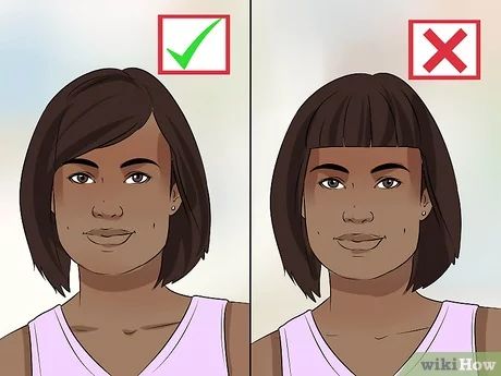 How to Decide if You Should Get Bangs or Not: 14 Steps Short Styles With Bangs, Side Bangs On Long Hair, Round Face Layers Haircut, Square Face Haircut Bangs, Bangs For Short Hair Round Face, Layered Oval Haircut, Cute Short Hair Cuts With Bangs, Bob Haircut For Square Face, Bangs On Long Face