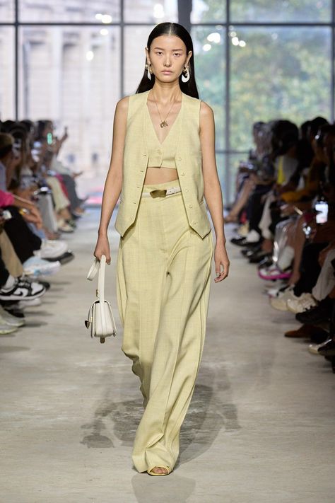 3.1 Phillip Lim Spring 2024 Ready-to-Wear Collection | Vogue Yellow Runway, Modest Fashion Muslim, Spring Runway, Spring Wedding Guest Dress, Runway Trends, Slingbacks, Satin Maxi Dress, Runway Collection, 3.1 Phillip Lim