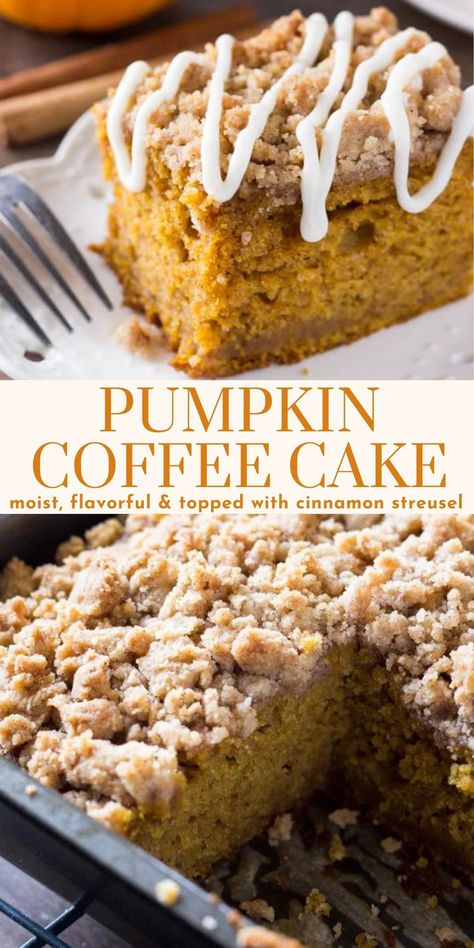 Pumpkin Coffee Cake Recipes, Pumpkin Coffee Cake, Crumb Coffee Cakes, Pumpkin Coffee Cakes, Fall Brunch, Grandma's Kitchen, Pumpkin Cream Cheeses, Pumpkin Recipes Dessert, Pumpkin Coffee