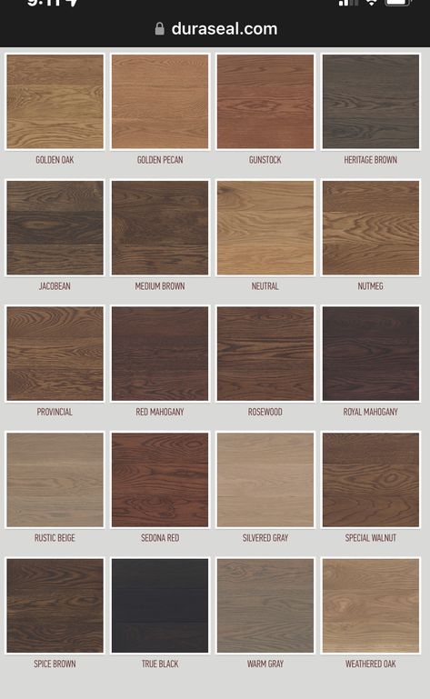 Wood Tones Palette, Colors Of Wood Stain, Wood Colors That Go Together, Floor Wood Colors, Bedroom With Walnut Floors, Wood Colors Chart, Wood Flooring Samples, Wooden Floor Colors, Brown Wood Color Palette