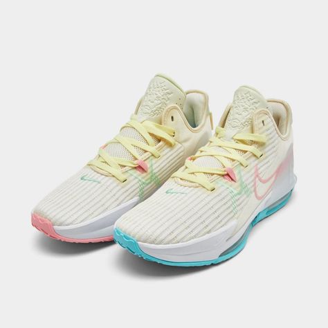 Nike Lebron Witness Vi 6 Easter Yellow Pink Blue Men's Cz4052-103 Brand New In Box Lebron Witness 6, Nike Volleyball Shoes, Pink Basketball Shoes, Best Volleyball Shoes, Easter Yellow, Best Basketball Shoes, Womens Basketball Shoes, Cute Nike Shoes, Nike Basketball Shoes